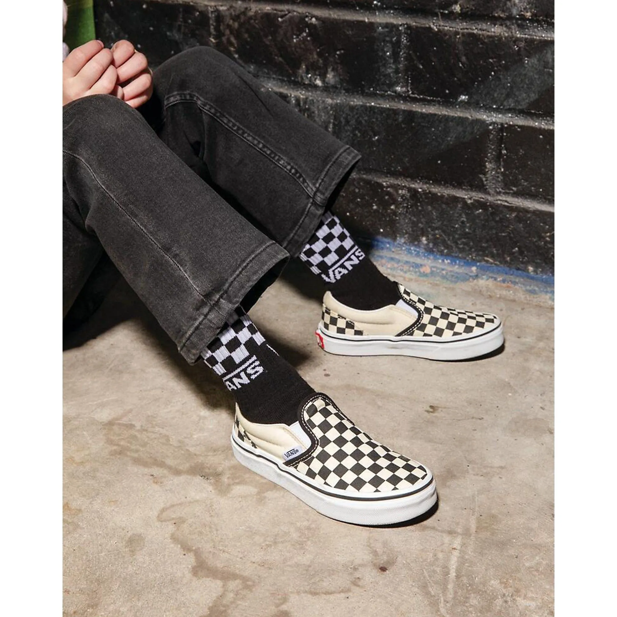 Vans Kids Classic Slip-On Checkerboard Shoe