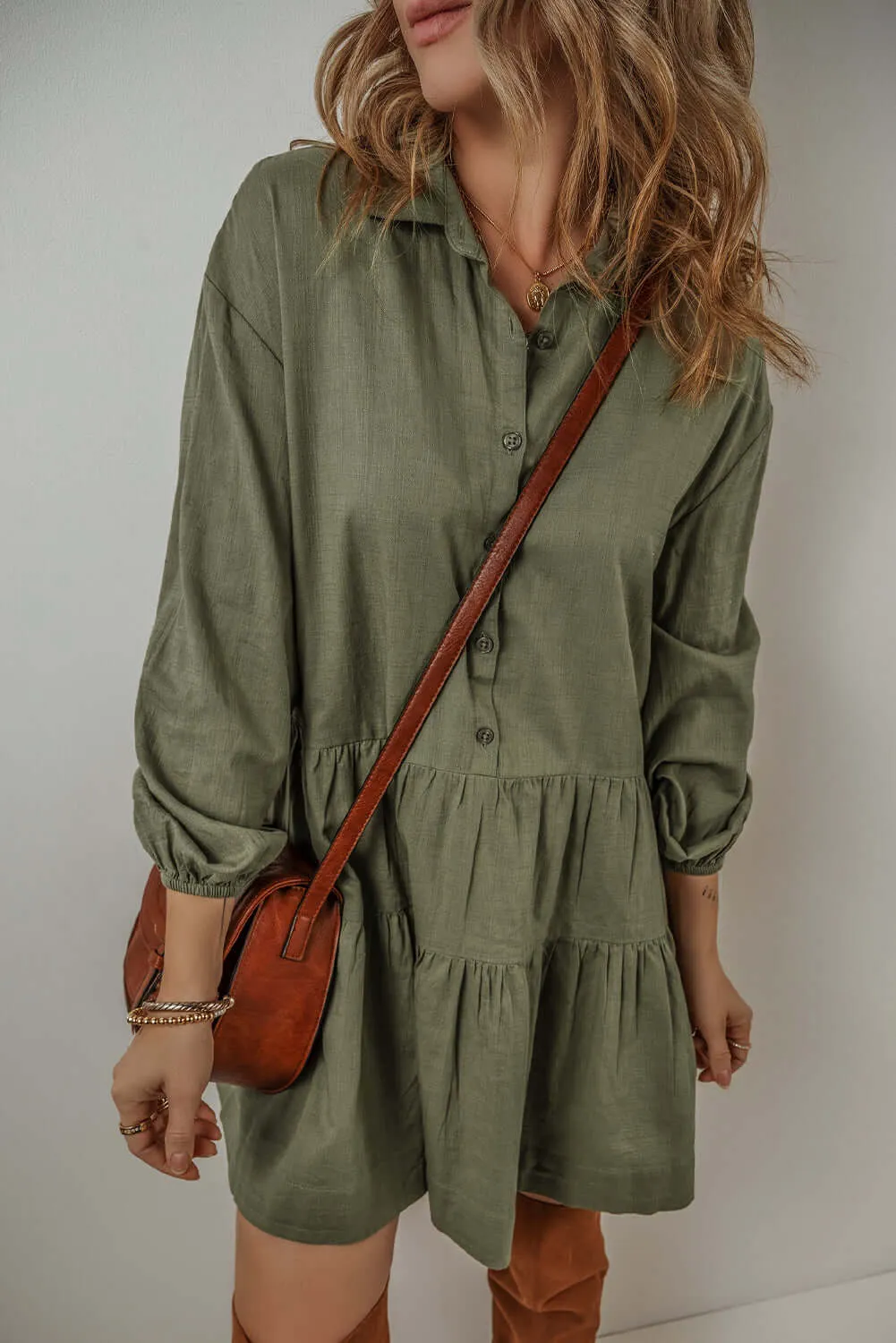 VENTURE OUT Dress in Jungle Green