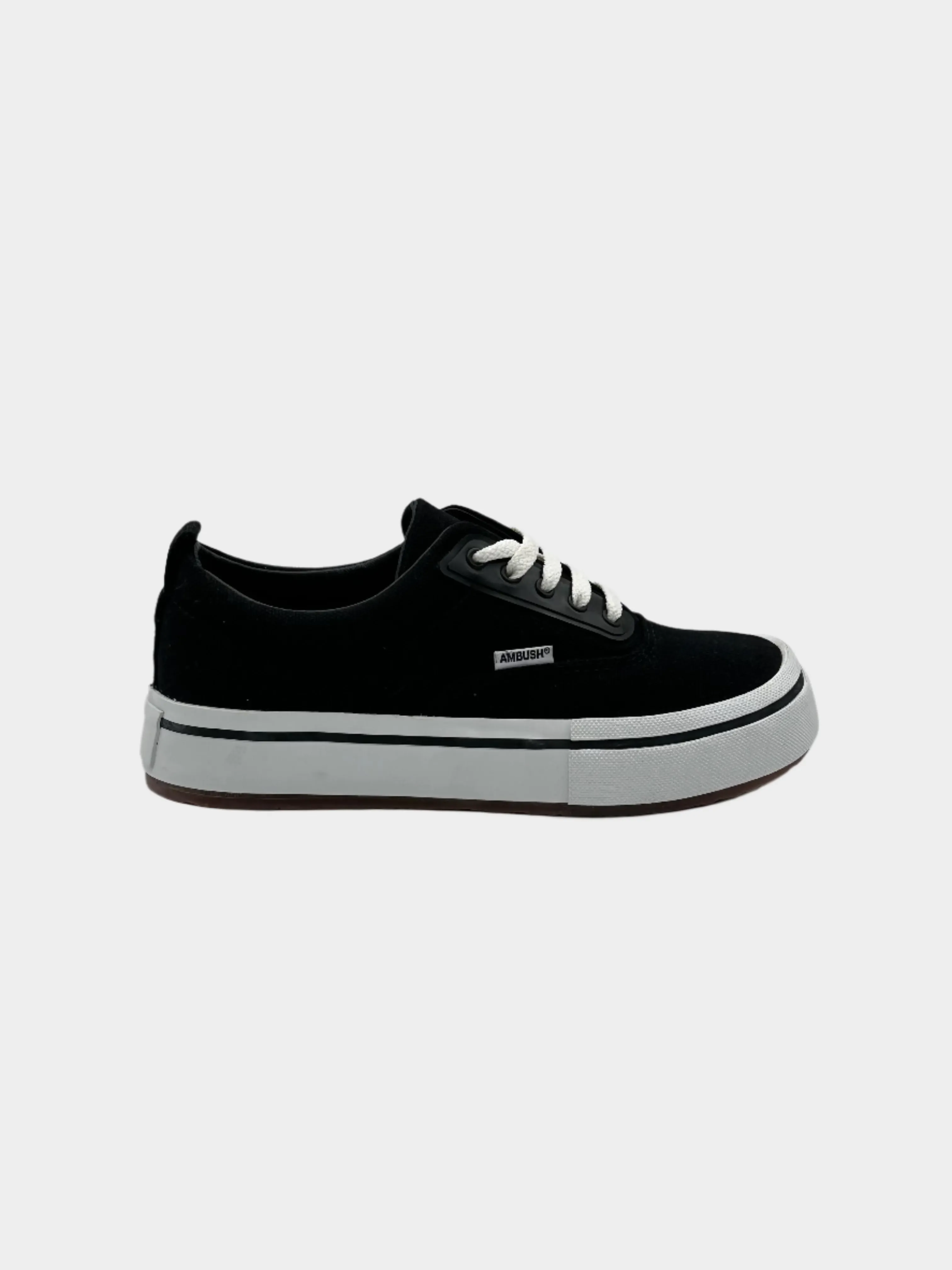 Vulcanized Lace Up Canvas Black White Ambush