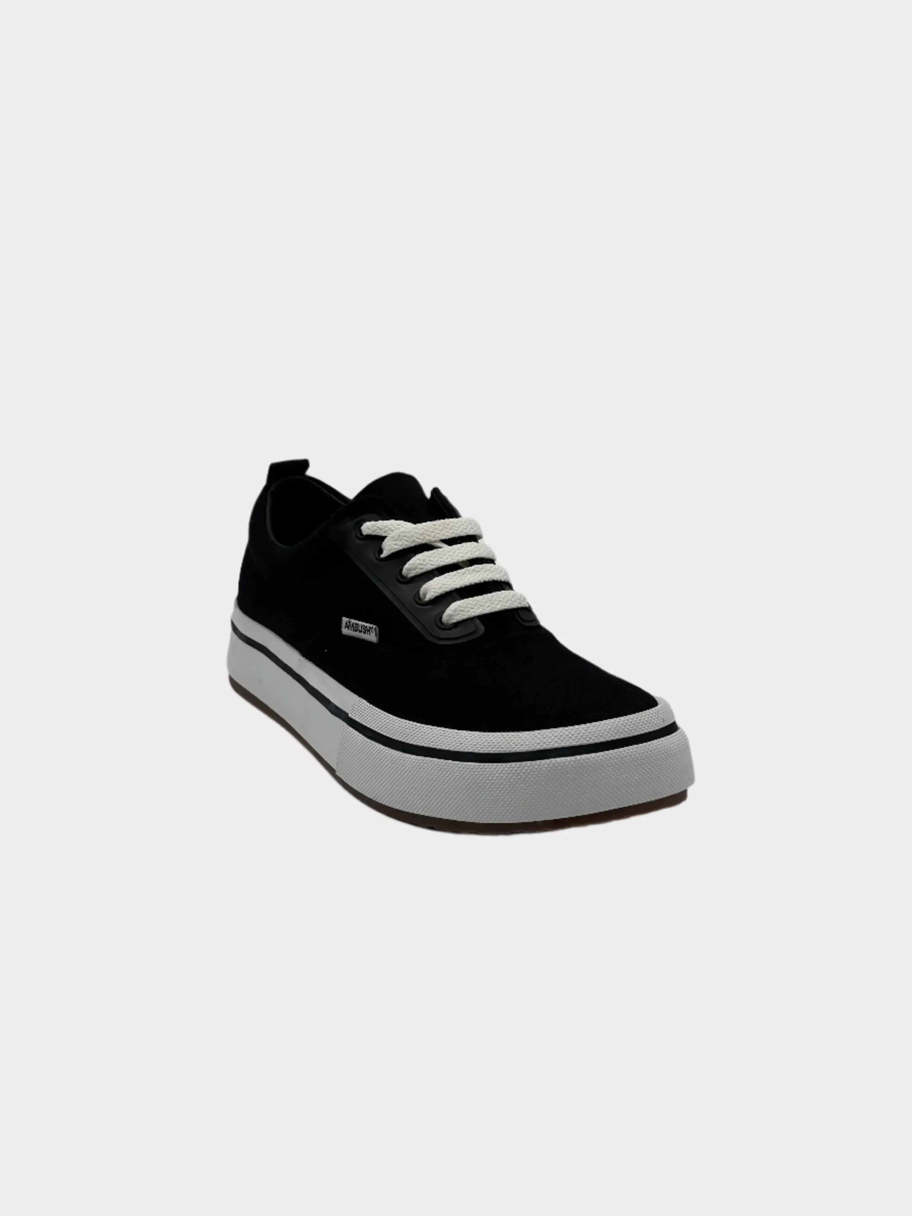 Vulcanized Lace Up Canvas Black White Ambush