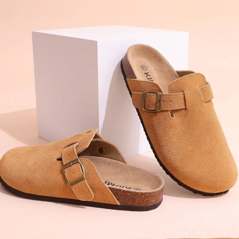 Warm Slip-on Suede Clogs for Women