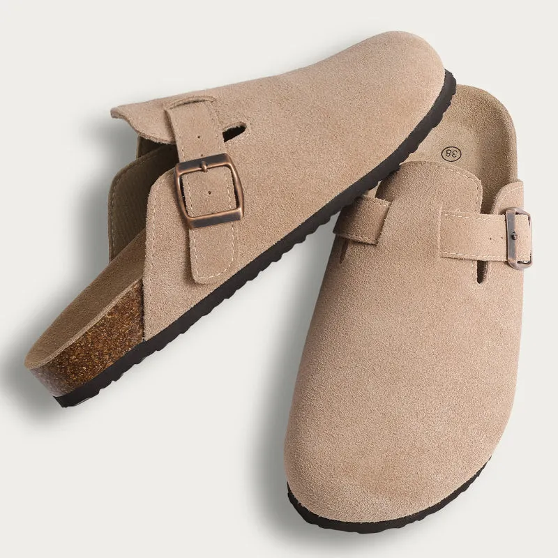 Warm Slip-on Suede Clogs for Women