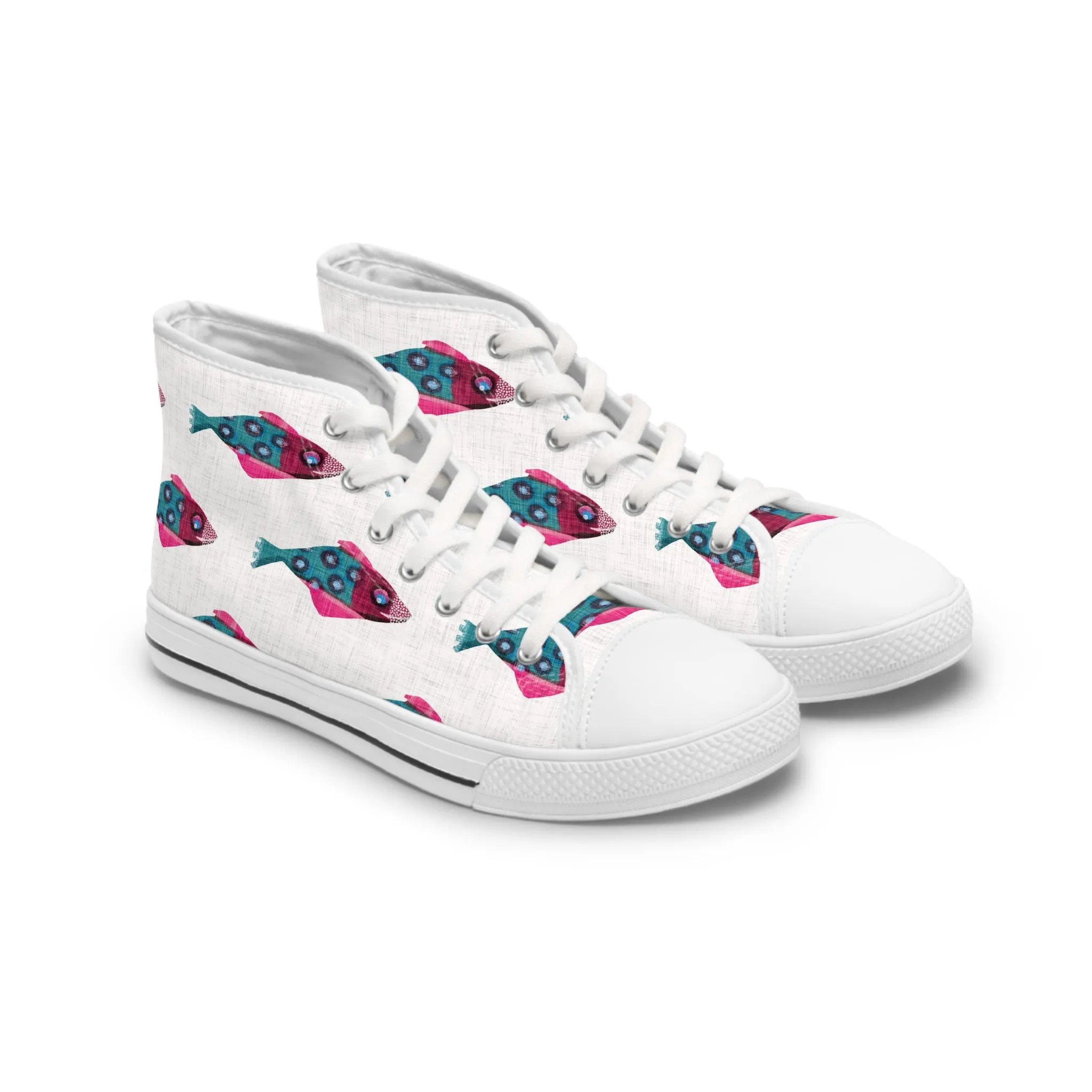 Whimsical Fish Women's High Top Sneakers