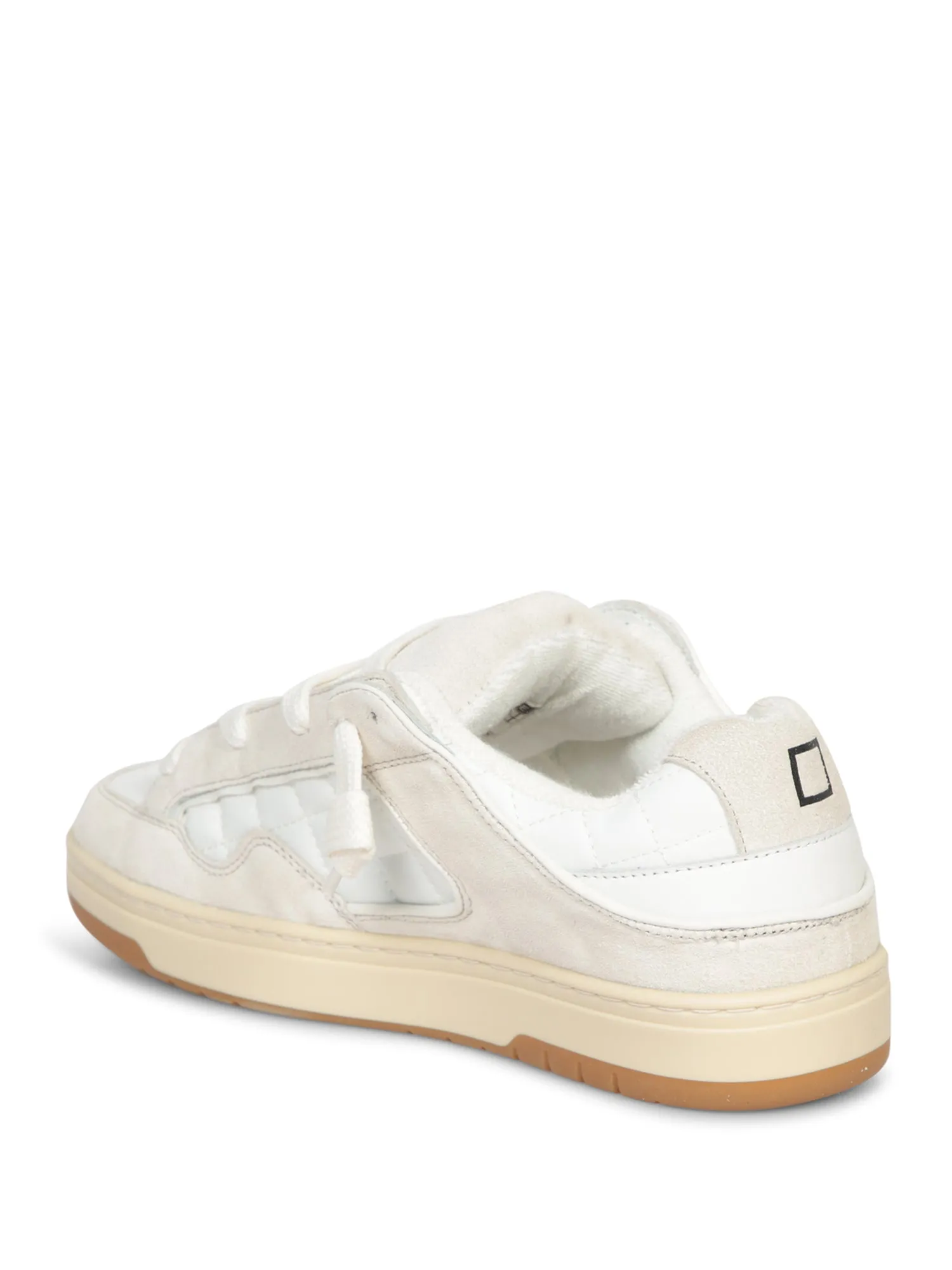 White Nylon Skate Sneakers