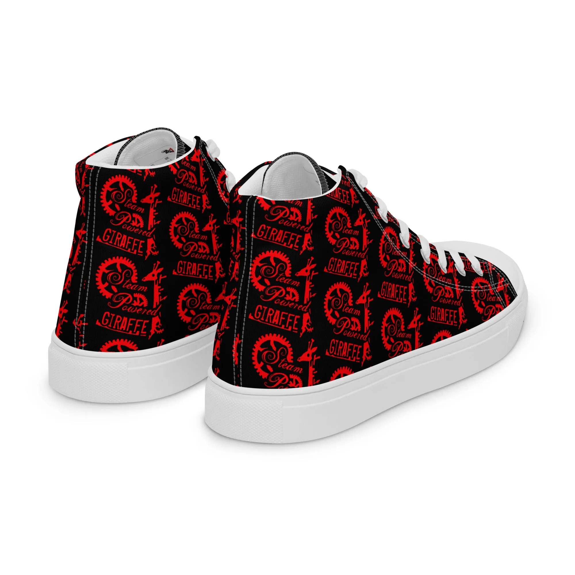 Women’s Black & Red SPG Logo High Top Shoes