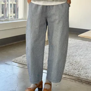 Womens Cotton Arc Pants - Blue Stripe