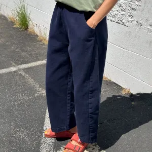 Womens Cotton Arc Pants - Navy