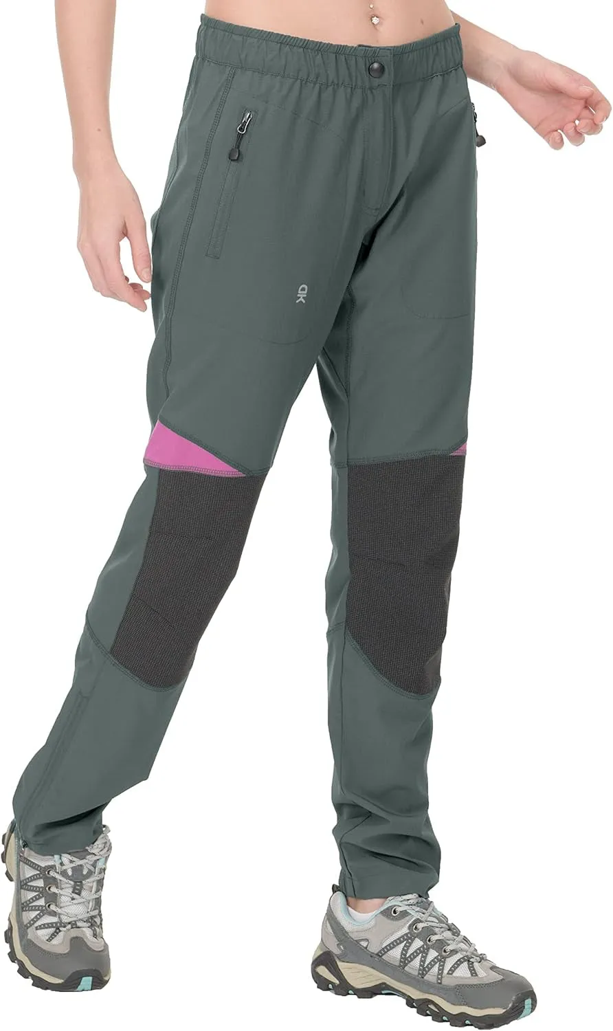 Women’s Lightweight Quick Dry Hiking Pants Reinforced Knees UPF 50