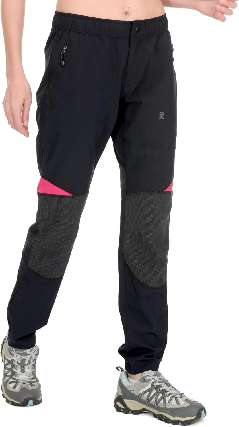 Women’s Lightweight Quick Dry Hiking Pants Reinforced Knees UPF 50