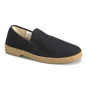 Zig Zag Slip-On Shoes Black/Gum Sole 7206