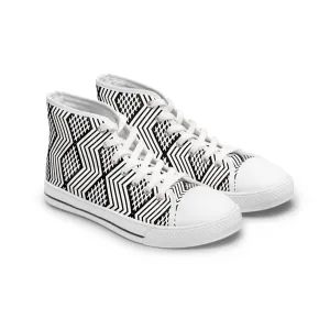 Zig Zag Women's High Top Sneakers